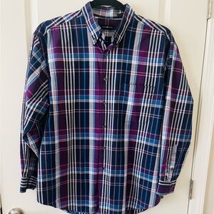 Cotton Traders Long Sleeve Button Down Shirt. EUC